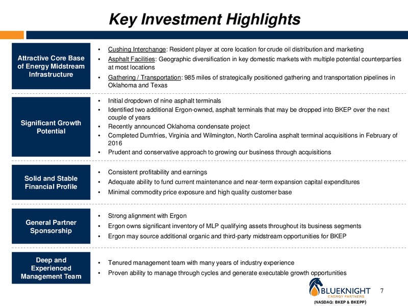 Nine Asphalt Acquistion – Blueknight Energy Partners, L.P. – slide 6