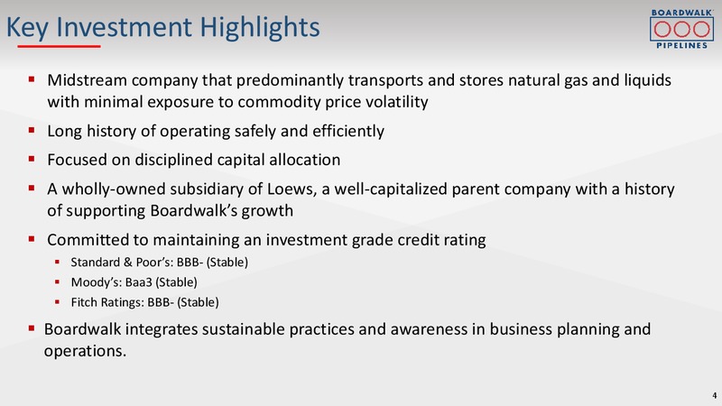 2020 Barclays Investment Grade Energy & Pipeline Corporate Days – Boardwalk Pipeline Partners, Lp – slide 2