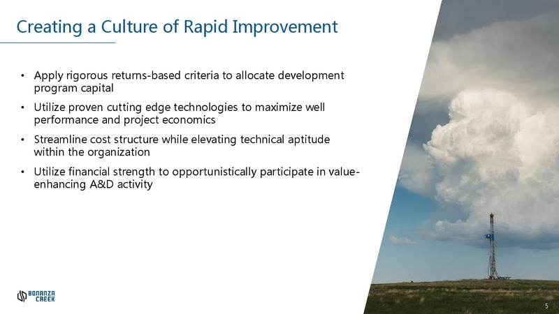 March 2018 Investor Presentation – Bonanza Creek Energy, Inc. – slide 4