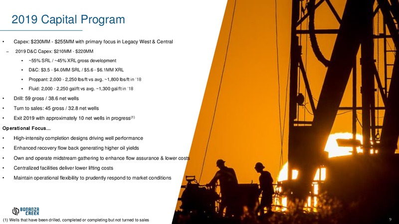 April 2019 Investor Presentation – Bonanza Creek Energy, Inc. – slide 8