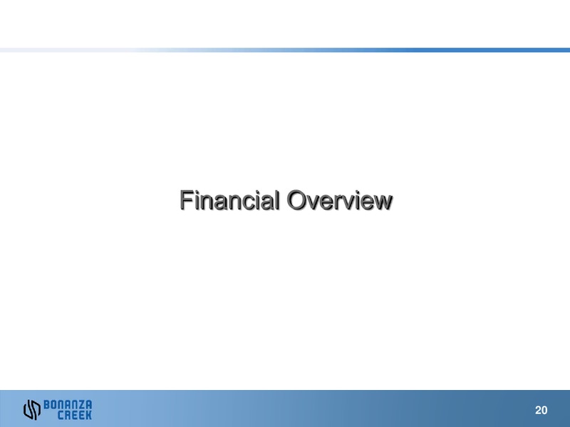 Q2 2013 Earnings Call – Bonanza Creek Energy, Inc. – slide 19