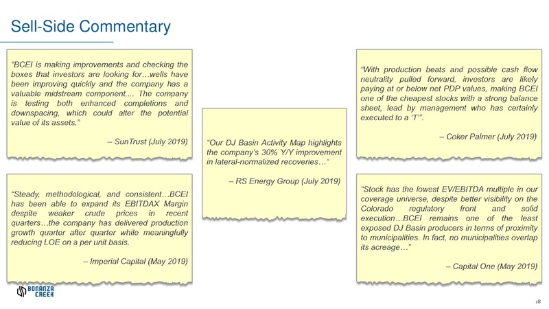 September 2019 Investor Presentation – Bonanza Creek Energy, Inc. – slide 17