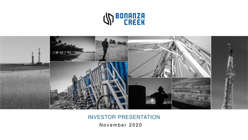 Q3 2020 Earnings Presentation – Bonanza Creek Energy, Inc. – slide 1