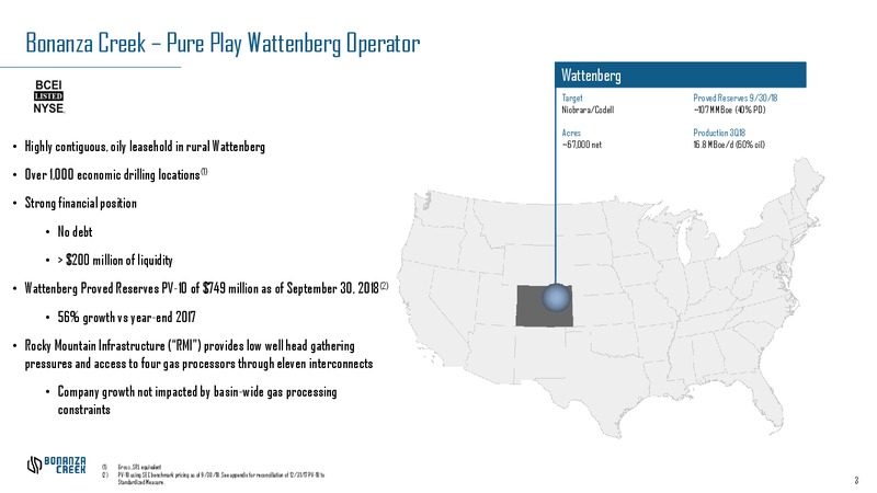 Investor Presentation – Bonanza Creek Energy, Inc. – slide 2