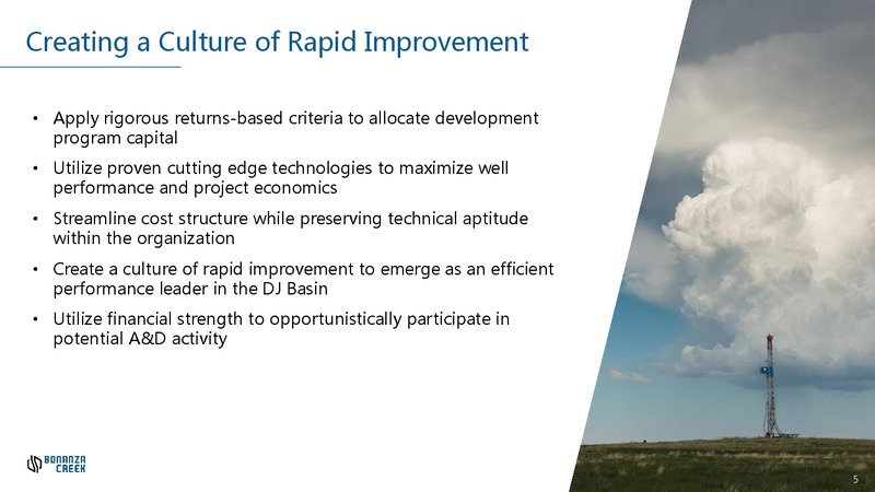 Q3 2017 Presentation – Bonanza Creek Energy, Inc. – slide 4