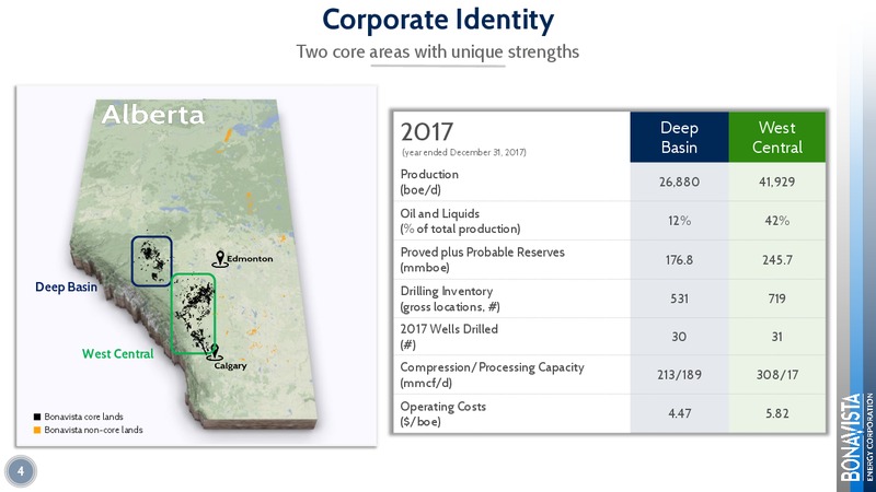 April 2018 Corporate Presentation – Bonavista Energy Corp – slide 4