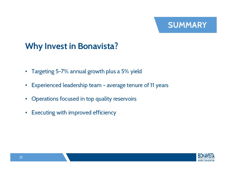 CIBC 17th Annual Whistler Institutional Investor Conference – Bonavista Energy Corp – slide 20