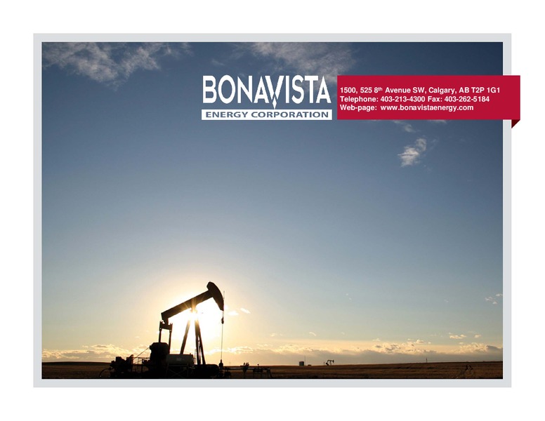 FirstEnergy Capital East Coast Energy Conference – Bonavista Energy Corp – slide 37