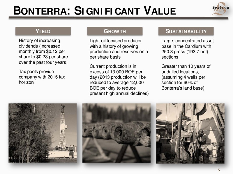 TD SECURITIES CALGARY ENERGY CONFERENCE – Bonterra Energy Corp – slide 4