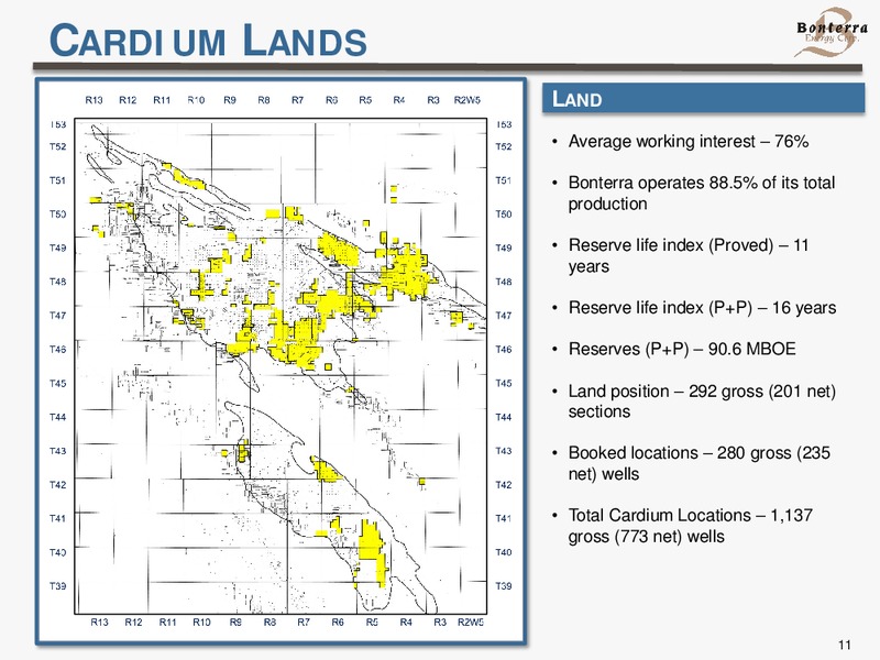 August 2016 Corporate Presentation – Bonterra Energy Corp – slide 11