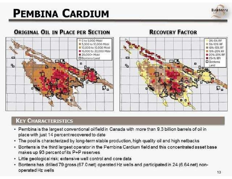 PETERS AND CO LIMITED 2013 ENERGY CONFERENCE – Bonterra Energy Corp – slide 13