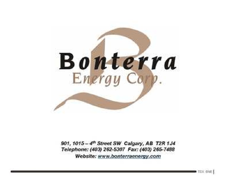 2011 NORTH AMERICAN OIL AND GAS CONFERENCE – Bonterra Energy Corp – slide 18