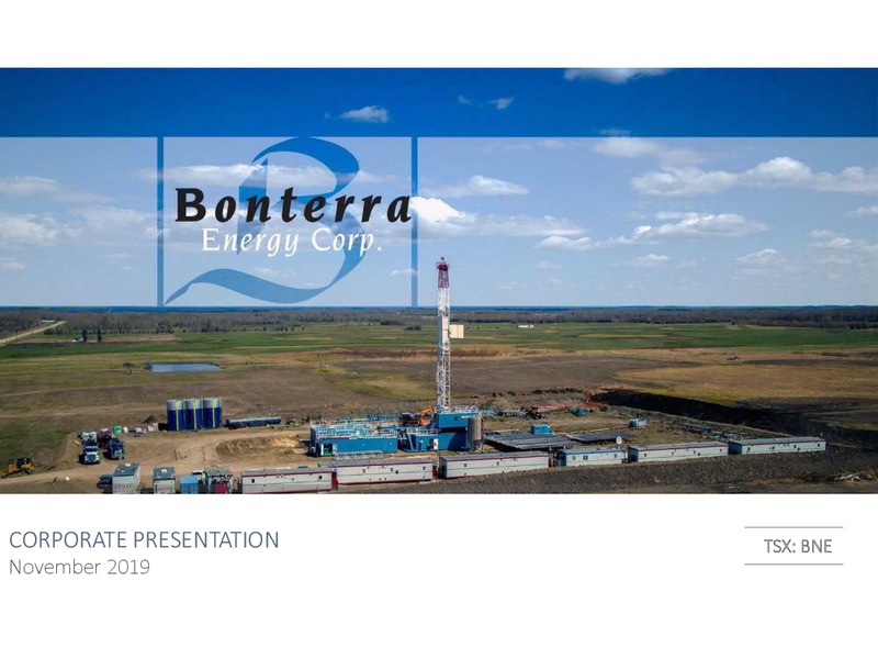November 2019 Corporate Presentation – Bonterra Energy Corp – slide 1