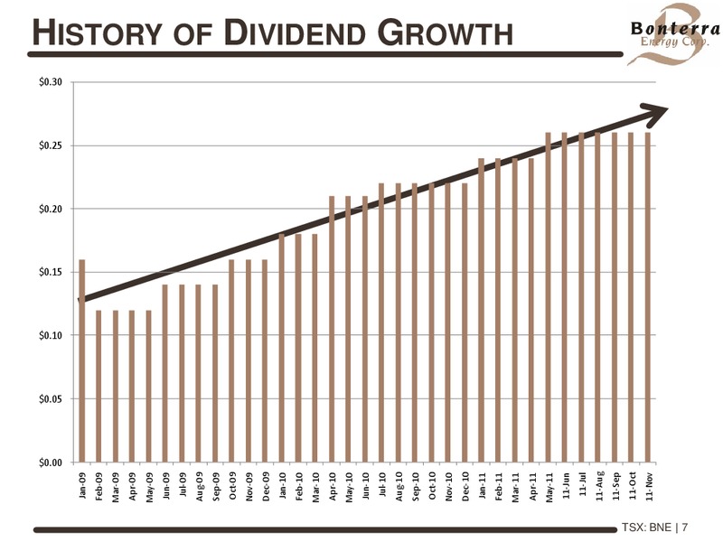 NOVEMBER 2011 INVESTOR PRESENTATION – Bonterra Energy Corp – slide 6