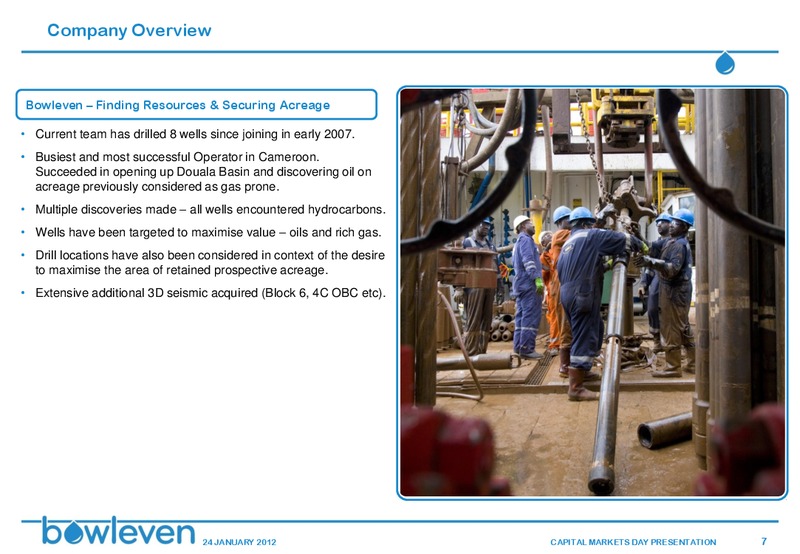 CAPITAL MARKETS DAY – Bowleven Plc – slide 6