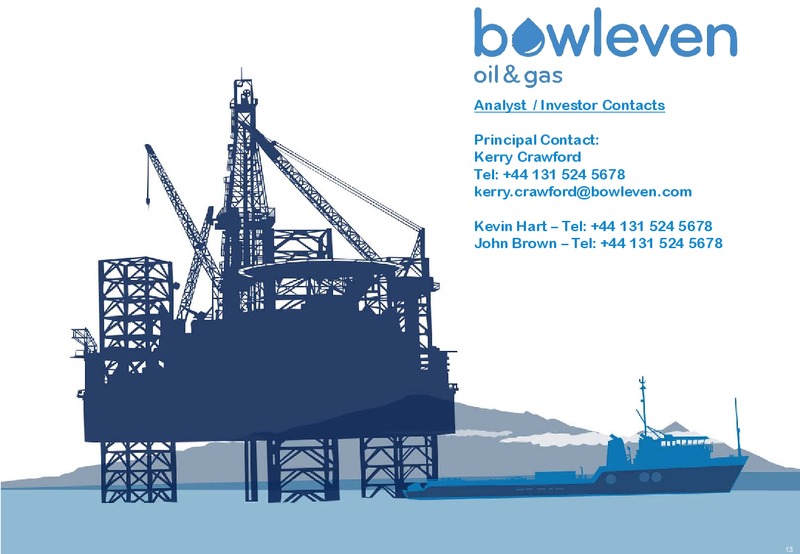 CREDIT SUISSE CONFERENCE – Bowleven Plc – slide 12