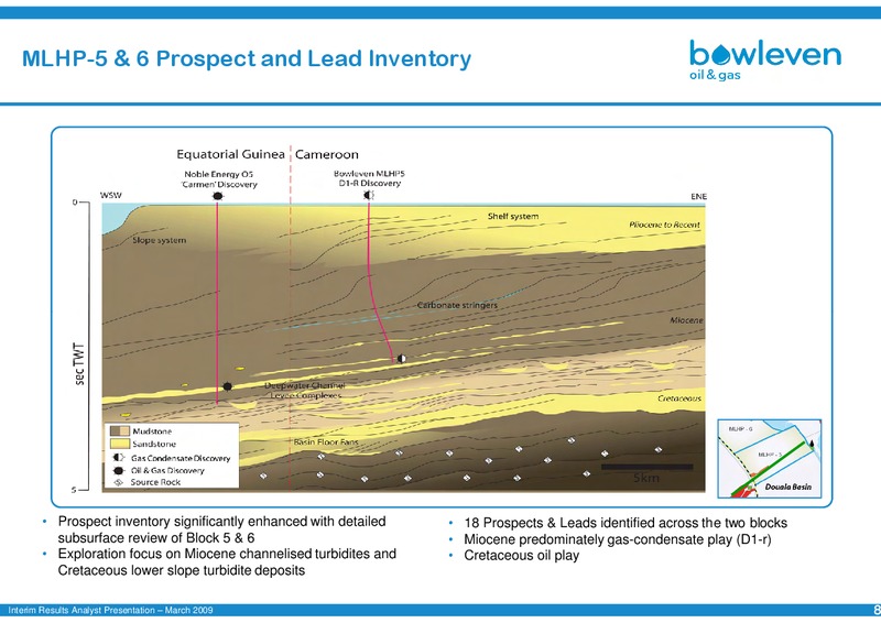 2009 INTERIM RESULTS PRESENTATION – Bowleven Plc – slide 7