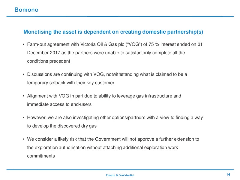 March 2018 Investor Presentation – Bowleven Plc – slide 13