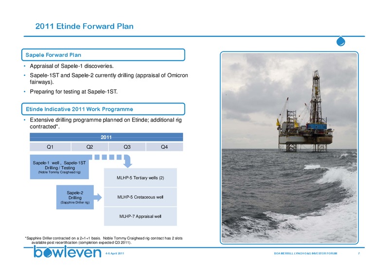 BANK OF AMERICA MERRILL LYNCH 10TH ANNUAL OIL & GAS INVESTOR FORUM – Bowleven Plc – slide 7