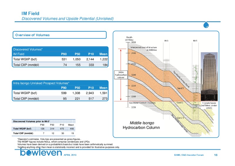 BANK OF AMERICA MERRILL LYNCH OIL & GAS INVESTOR FORUM – Bowleven Plc – slide 17