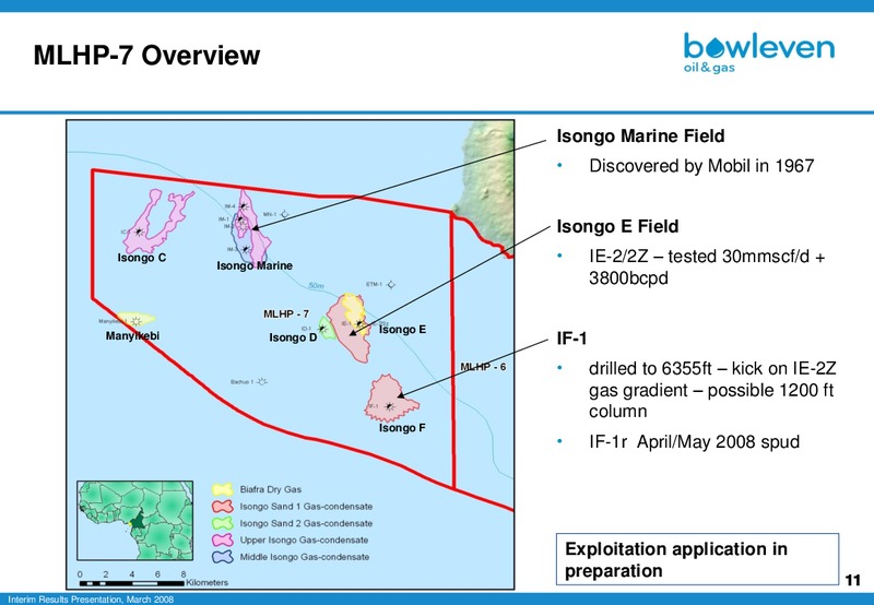 MERRILL LYNCH EUROPEAN MID CAP OILS INVESTOR FORUM – Bowleven Plc – slide 11