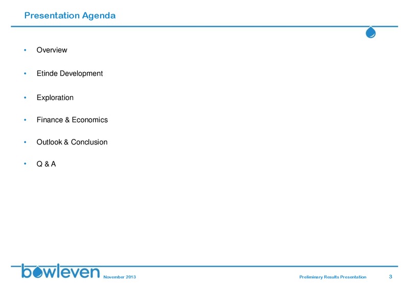 JUNE 2013 INVESTOR PRESENTATION – Bowleven Plc – slide 2