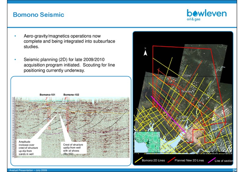 JULY 2009 ANALYST PRESENTATION – Bowleven Plc – slide 24
