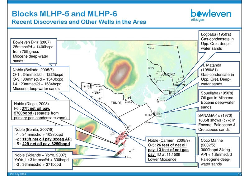 OILBARREL CONFERENCE – Bowleven Plc – slide 17