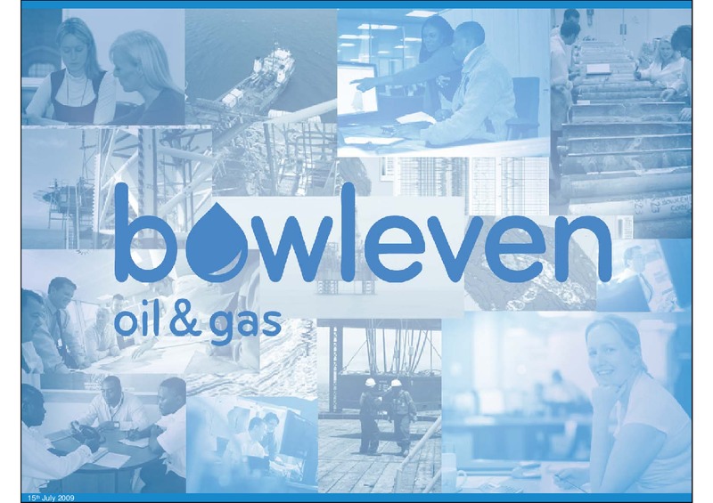 OILBARREL CONFERENCE – Bowleven Plc – slide 30