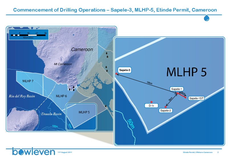 AUGUST 2011 INVESTOR PRESENTATION – Bowleven Plc – slide 2