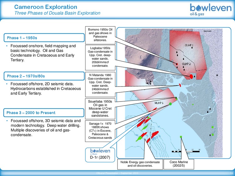 OIL & GAS OILBARREL CONFERENCE – Bowleven Plc – slide 14
