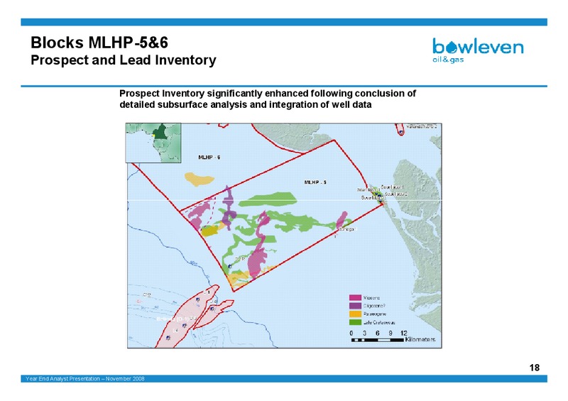 PRELIMINARY RESULTS FOR THE YEAR ENDED JUNE 2008 – Bowleven Plc – slide 18