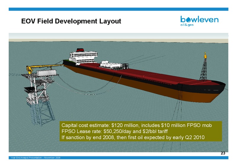 PRELIMINARY RESULTS FOR THE YEAR ENDED JUNE 2008 – Bowleven Plc – slide 23