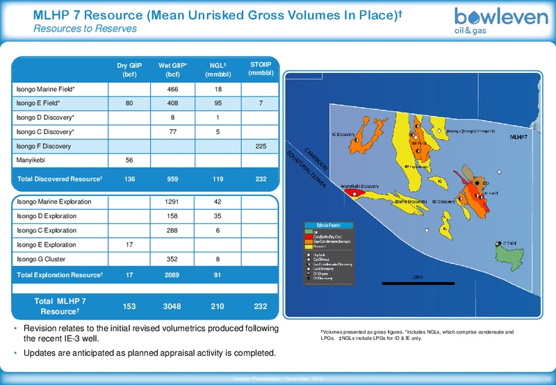 2010 PRELIMINARY RESULTS – Bowleven Plc – slide 12