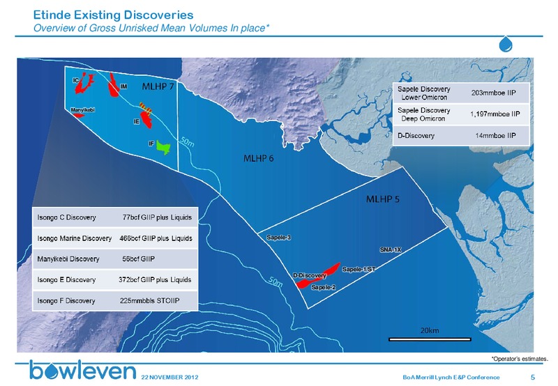 BANK OF AMERICA MERRILL LYNCH E&P AND OIL SERVICES CONFERENCE – Bowleven Plc – slide 4