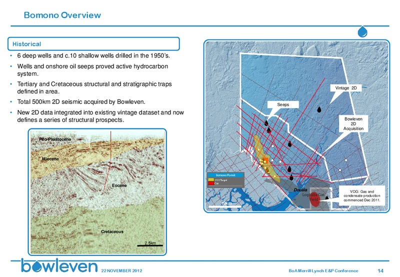 BANK OF AMERICA MERRILL LYNCH E&P AND OIL SERVICES CONFERENCE – Bowleven Plc – slide 13