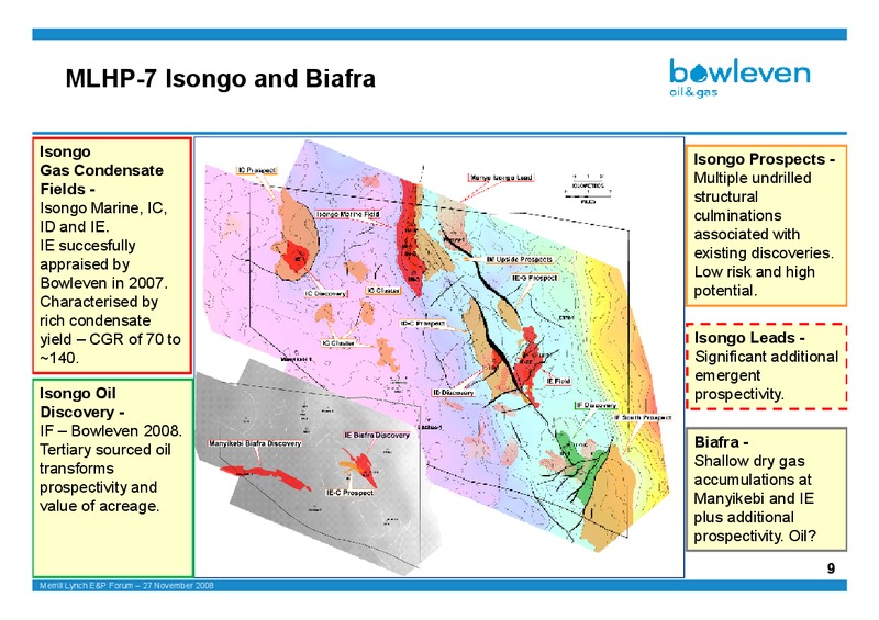 MERRILL LYNCH E&P FORUM – Bowleven Plc – slide 9