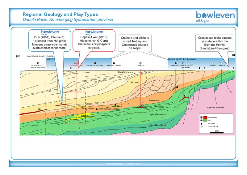 DECEMBER 2010 ANNUAL GENERAL MEETING – Bowleven Plc – slide 13