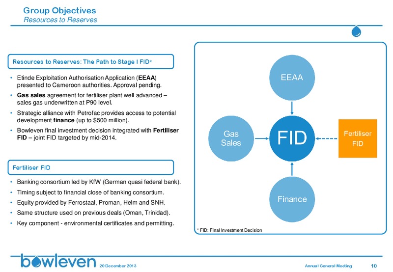 DECEMBER 2013 ANNUAL GENERAL MEETING – Bowleven Plc – slide 9