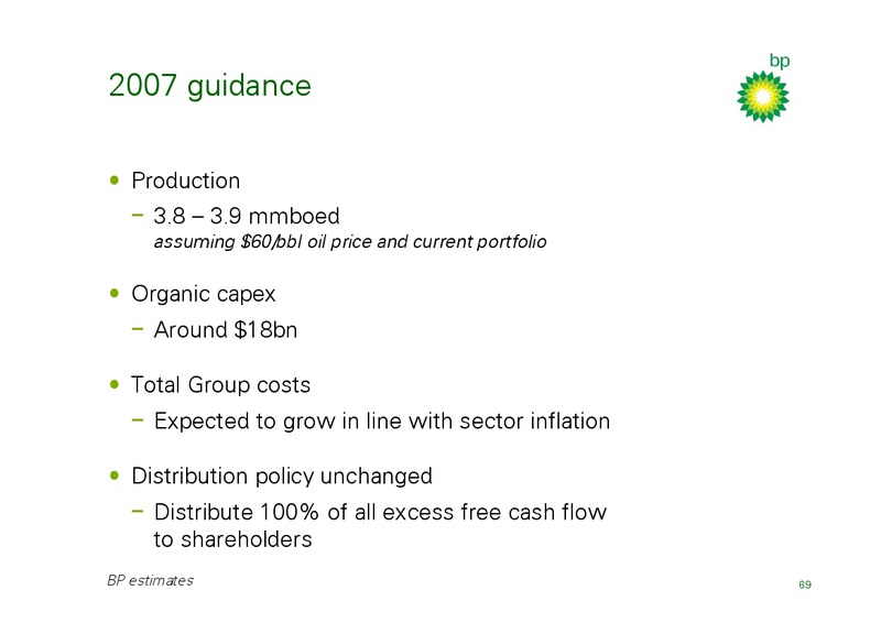 FULL YEAR 2006 RESULTS – Bp Energy Partners Lp – slide 68