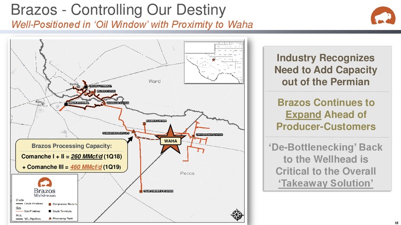 Midstream Texas Conference – Brazos Midstream Holdings Llc – slide 16