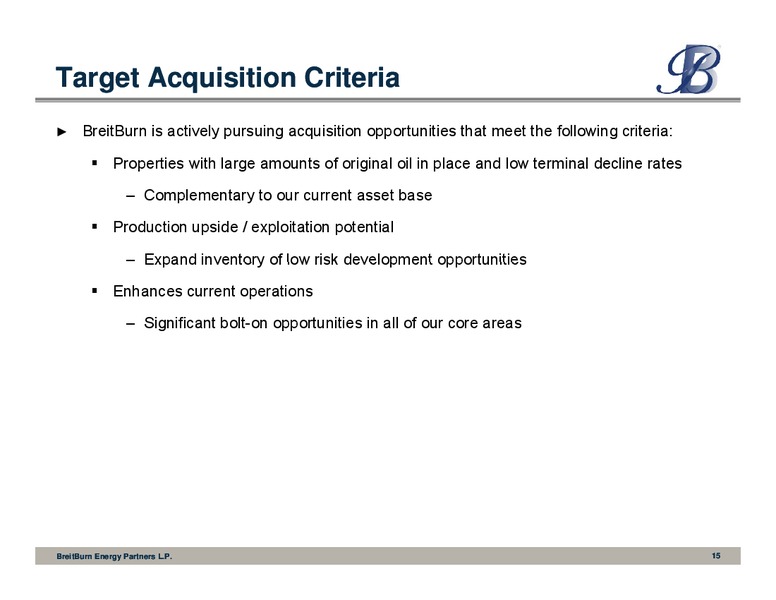 RBC Capital Markets 2012 Global Energy and Power Conference – Breitburn Energy Partners L.P. – slide 15