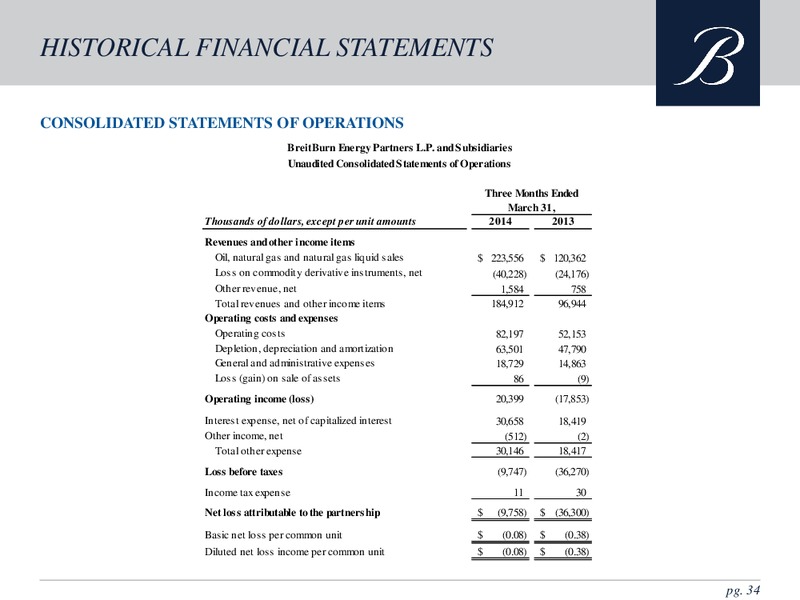 JUNE 2014 INVESTOR PRESENTATION – Breitburn Energy Partners L.P. – slide 32