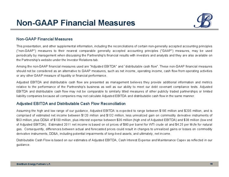 TD Securities Unconventional Energy Conference – Breitburn Energy Partners L.P. – slide 15
