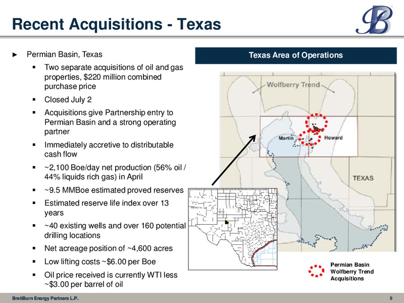 August 2012 Investor Presentation – Breitburn Energy Partners L.P. – slide 9