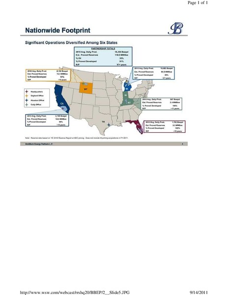 Rodman and Renshaw Annual Global Investment Conference   Energy Track – Breitburn Energy Partners L.P. – slide 5