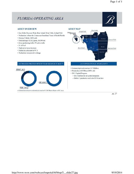 Imperial Capital 8th Annual Global Opportunities Conference – Breitburn Energy Partners L.P. – slide 27