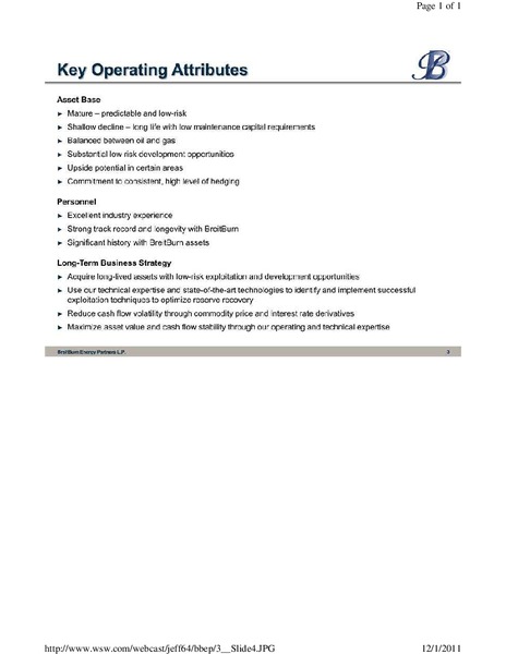 Jefferies 2nd Annual Global Energy Conference – Breitburn Energy Partners L.P. – slide 4