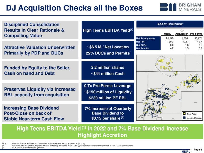 3Q 2021 Investor Presentation – Brigham Minerals Inc. – slide 3