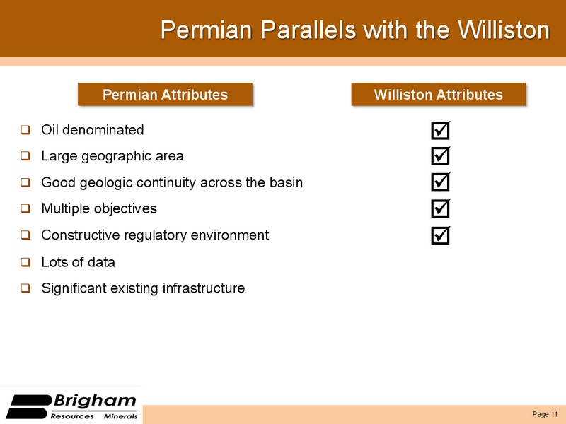 The Permian Opportunity – Brigham Resources, LLC – slide 10